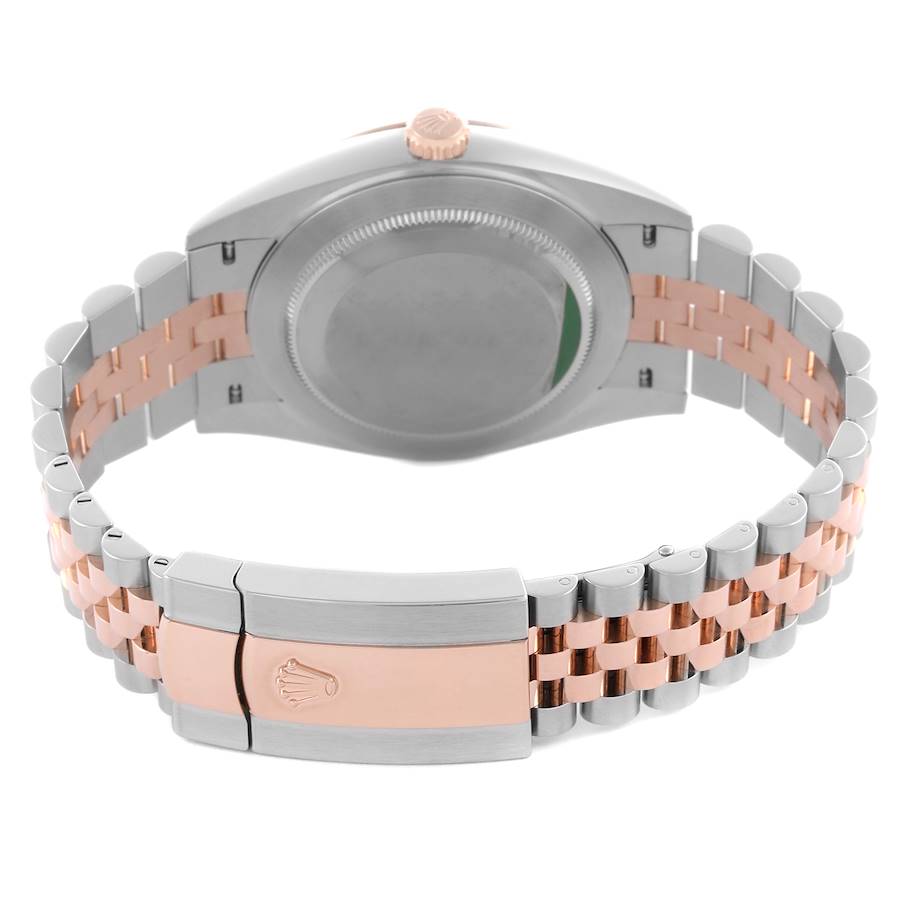 Rolex Datejust 41 Steel Everose Gold Sundust Diamond Dial Mens Watch 126331 41mm