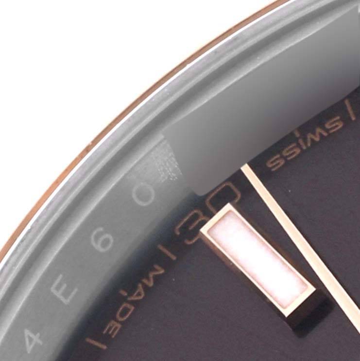 Rolex Datejust 41 Steel Rose Gold Chocolate Dial Mens Watch 126331 41mm