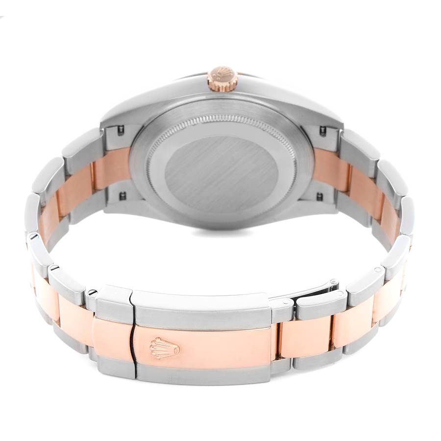 Rolex Datejust 41 Steel Rose Gold Chocolate Diamond Dial Mens Watch 126331 41mm