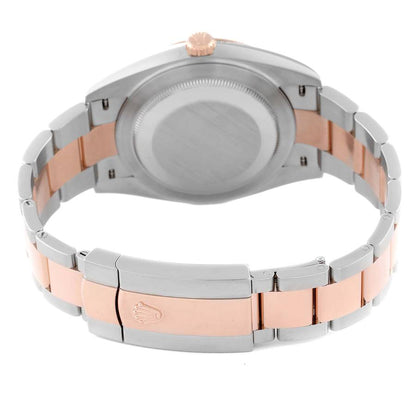 Rolex Datejust 41 Steel Rose Gold Sundust Diamond Mens Watch 126331 41mm