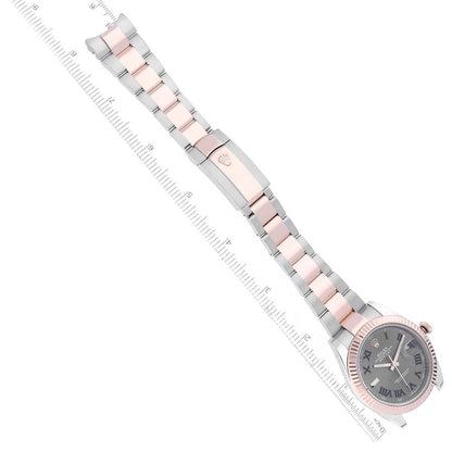 Rolex Datejust 41 Steel Rose Gold Wimbledon Dial Mens Watch 126331 41mm