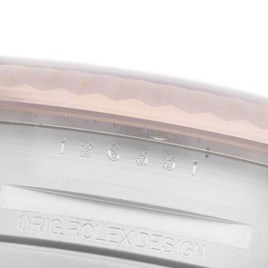 Rolex Datejust 41 Steel Rose Gold Wimbledon Dial Mens Watch 126331 41mm