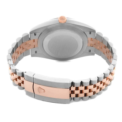 Rolex Datejust 41 Steel Rose Gold Wimbledon Dial Mens Watch 126331 41mm
