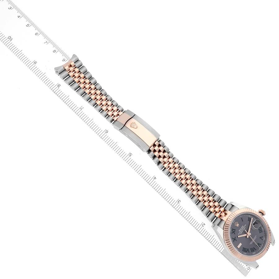 Rolex Datejust 41 Steel Rose Gold Wimbledon Dial Mens Watch 126331 41mm