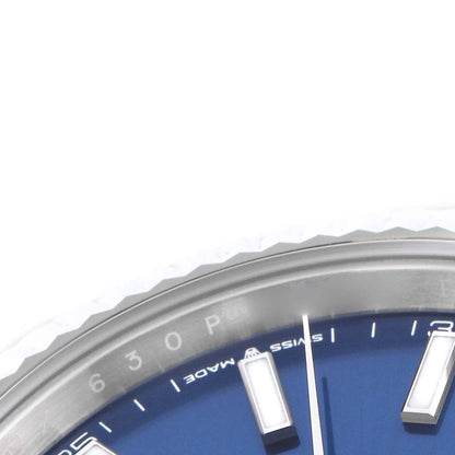 Rolex Datejust 41 Steel White Gold Blue Dial Mens Watch 126334 41mm