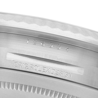 Rolex Datejust 41 Steel White Gold Blue Dial Mens Watch 126334 41mm