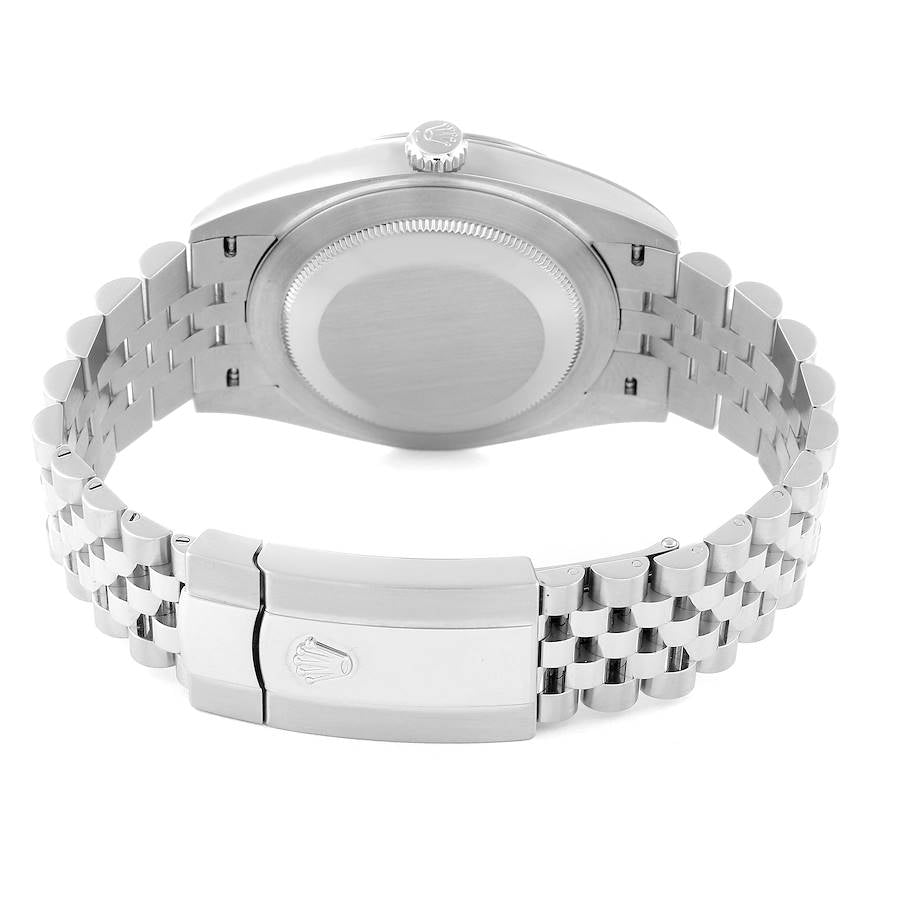 Rolex Datejust 41 Steel White Gold Mint Green Dial Mens Watch 126334 41mm