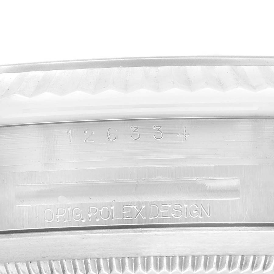Rolex Datejust 41 Steel White Gold Mint Green Dial Mens Watch 126334 41mm