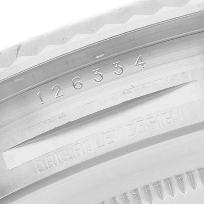 Rolex Datejust 41 Steel White Gold Mother Of Pearl Diamond Dial Mens Watch 126334 41mm