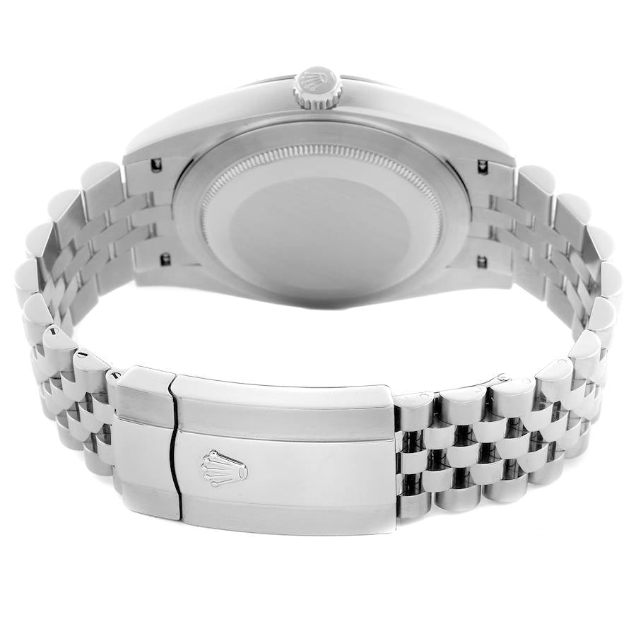 Rolex Datejust 41 Steel White Gold Mother Of Pearl Diamond Dial Mens Watch 126334 41mm