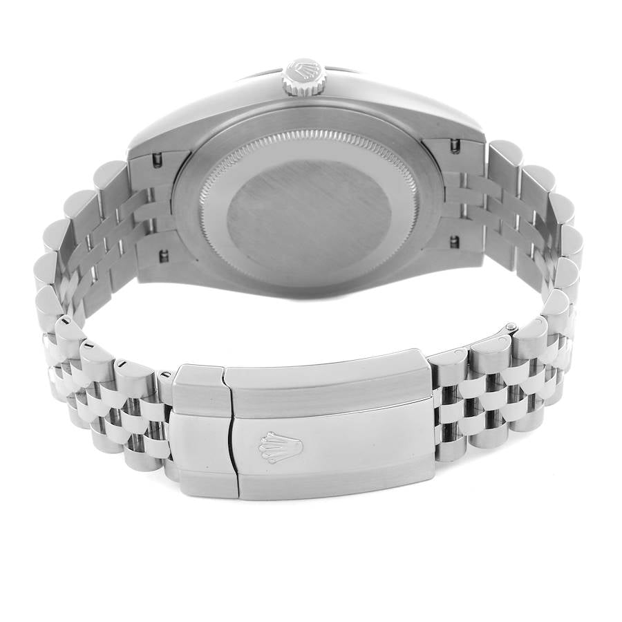 Rolex Datejust 41 Steel White Gold Slate Dial Watch 126334 41mm