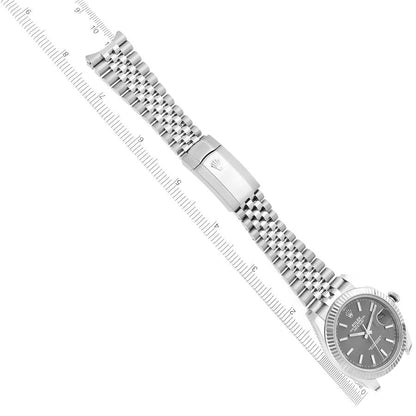 Rolex Datejust 41 Steel White Gold Slate Dial Watch 126334 41mm