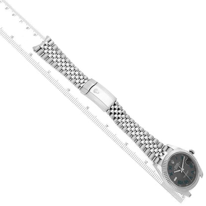 Rolex Datejust 41 Steel White Gold Wimbledon Dial Mens Watch 126334 41mm