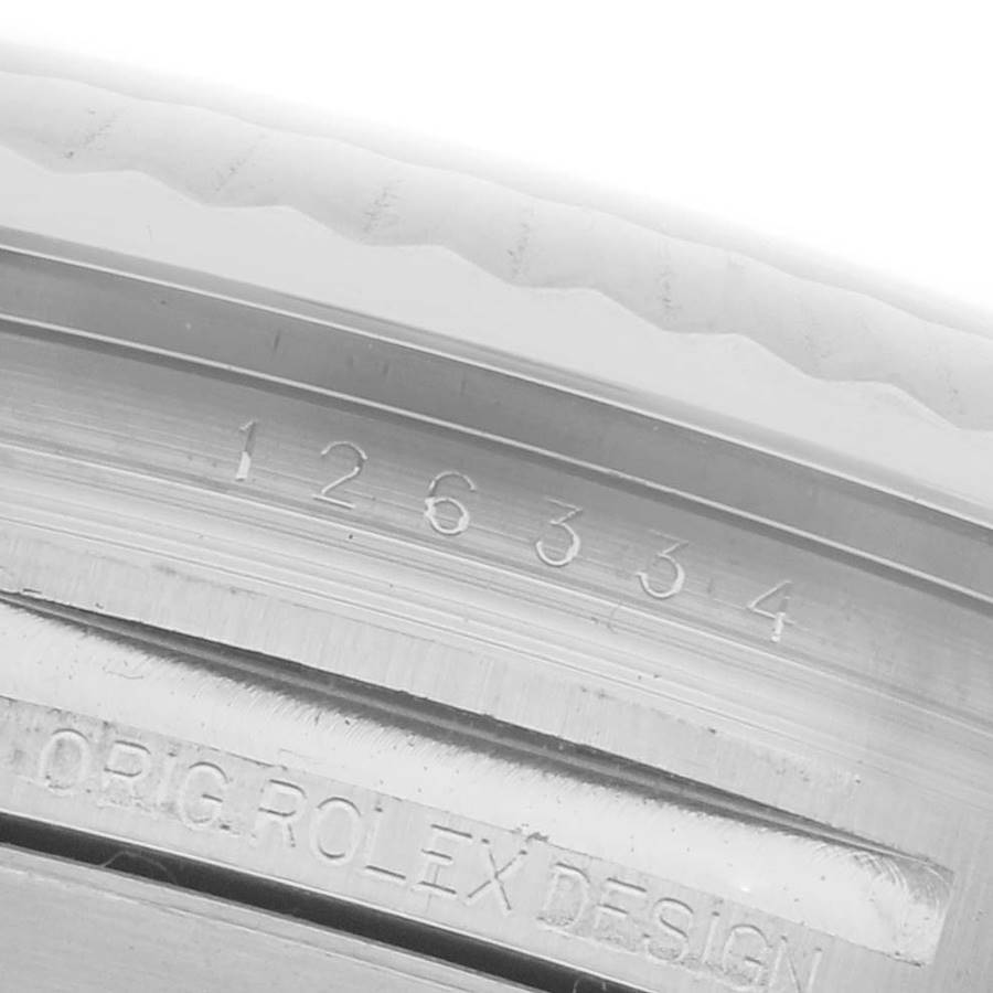 Rolex Datejust 41 Steel White Gold Wimbledon Dial Mens Watch 126334 41mm