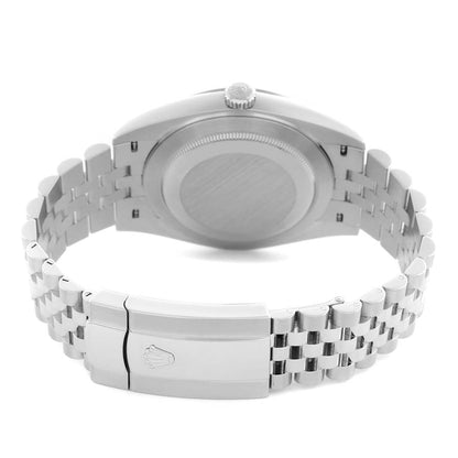 Rolex Datejust 41 Steel White Gold Wimbledon Dial Mens Watch 126334 41mm