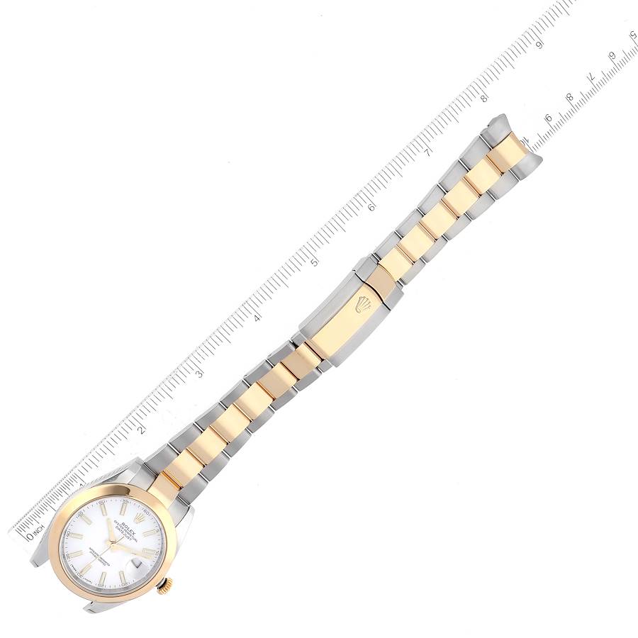 Rolex Datejust 41 Steel Yellow Gold Domed Bezel Mens Watch 126303 41mm