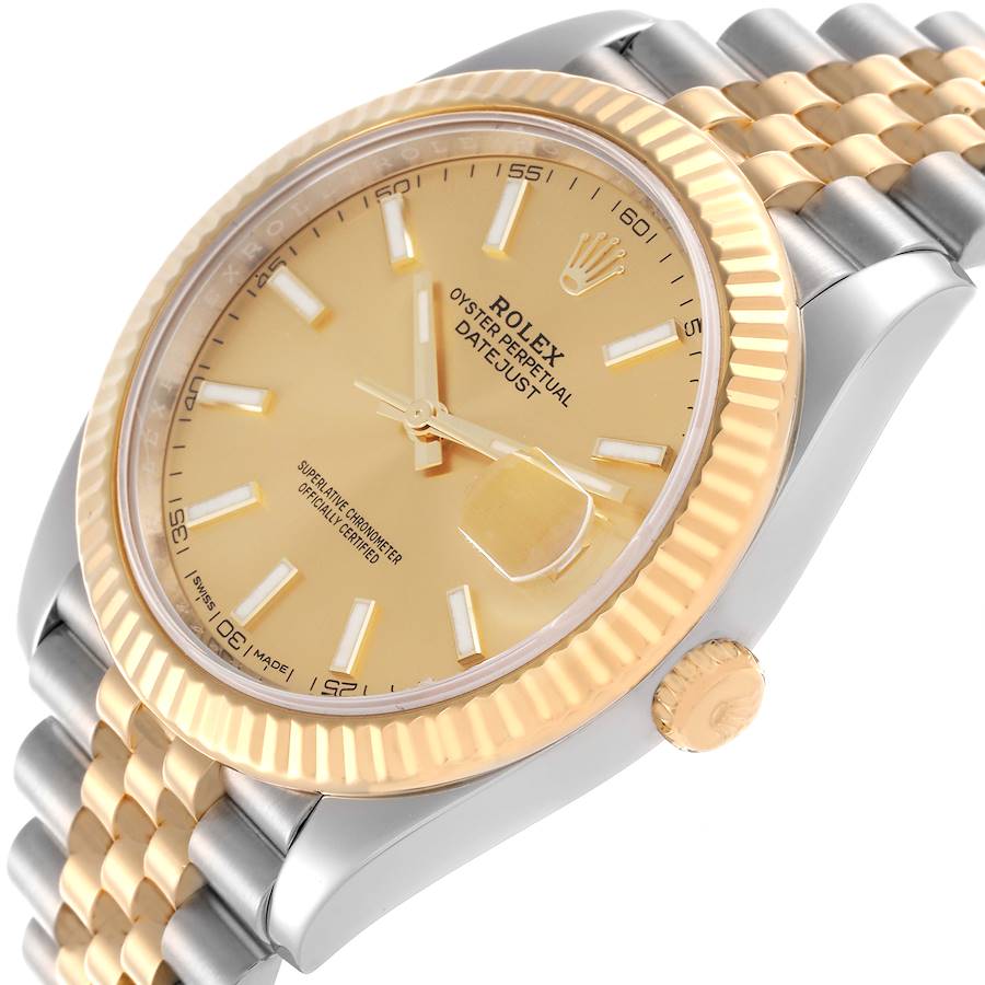 Rolex Datejust 41 Steel Yellow Gold Mens Watch 126333 41mm