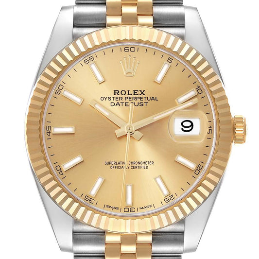 Rolex Datejust 41 Steel Yellow Gold Mens Watch 126333 41mm