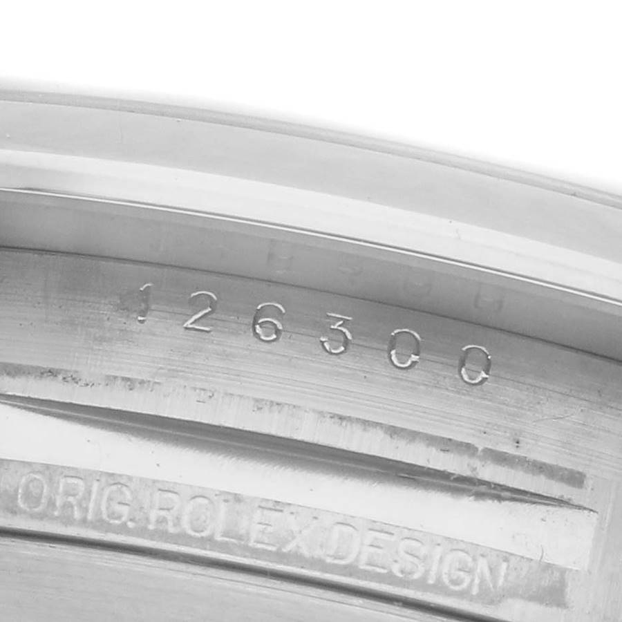 Rolex Datejust 41 White Dial Steel Mens Watch 126300 41mm