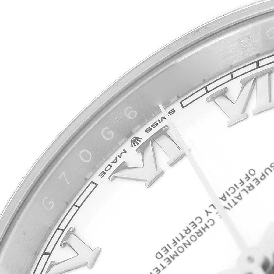 Rolex Datejust 41 White Roman Dial Steel Mens Watch 126300 41mm