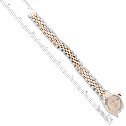 Rolex Datejust 26 Diamond Dial Steel Yellow Gold Ladies Watch 179173 26mm