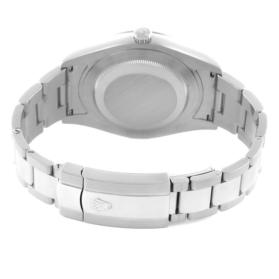 Rolex Datejust II 41 White Gold Steel Black Dial Watch 116334 41mm