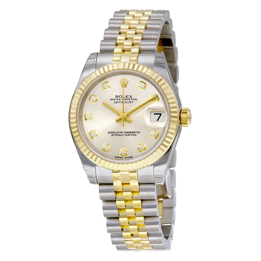 Rolex Datejust Lady 31 Silver Dial Stainless Steel and 18K Yellow Gold Jubilee Bracelet Automatic Watch 178273SDJ