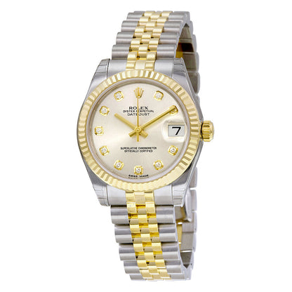 Rolex Datejust Lady 31 Silver Dial Stainless Steel and 18K Yellow Gold Jubilee Bracelet Automatic Watch 178273SDJ