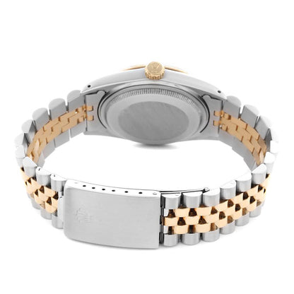 Rolex Datejust Steel Yellow Gold Vintage Mens Watch 16013 36mm