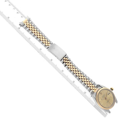 Rolex Datejust Steel Yellow Gold Vintage Mens Watch 16013 36mm
