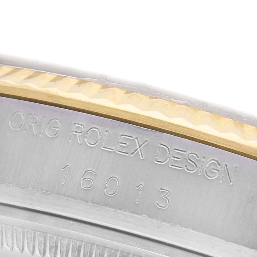 Rolex Datejust Steel Yellow Gold Vintage Mens Watch 16013 36mm