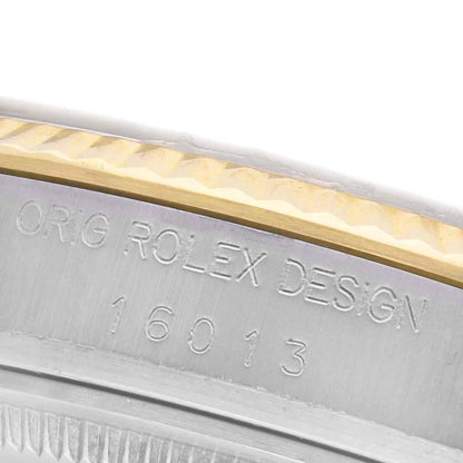 Rolex Datejust Steel Yellow Gold Vintage Mens Watch 16013 36mm