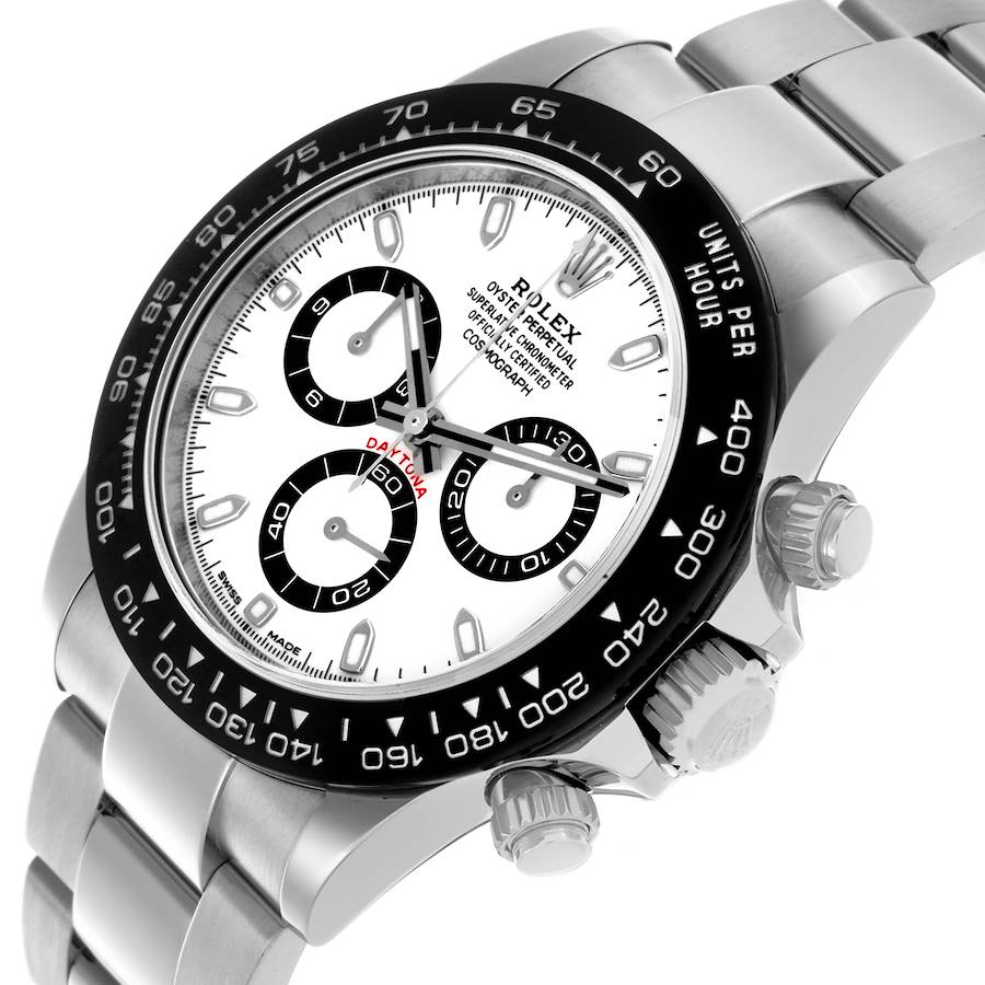 Rolex Cosmograph Daytona Ceramic Bezel White Panda Dial Steel Watch 116500LN (Panda) 40mm