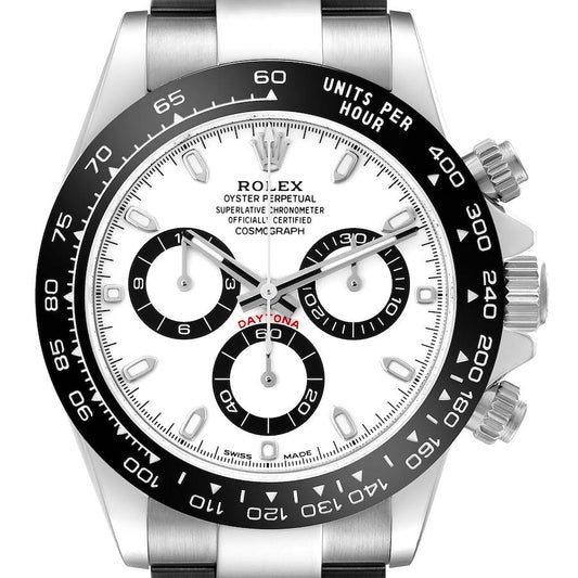 Rolex Cosmograph Daytona Ceramic Bezel White Panda Dial Steel Watch 116500LN (Panda) 40mm