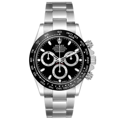 Rolex Daytona Chronograph Black Dial Steel Mens Watch 116500LN 40mm