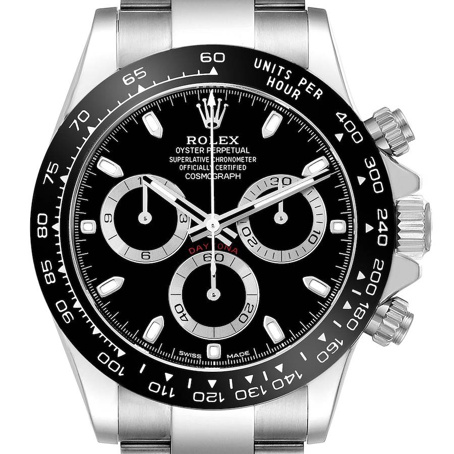 Rolex Daytona Chronograph Black Dial Steel Mens Watch 116500LN 40mm