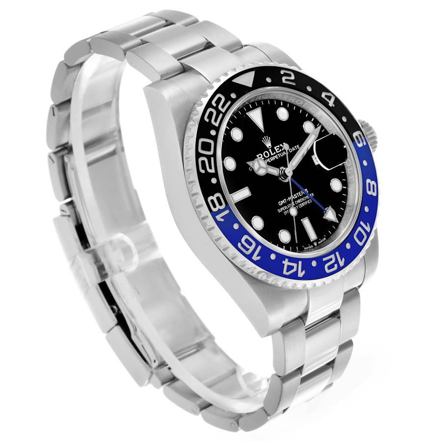 Rolex GMT Master II Black Blue Batman Bezel Steel Mens Watch 126710BLNR (Batman) 40mm
