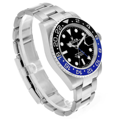 Rolex GMT Master II Black Blue Batman Bezel Steel Mens Watch 126710BLNR (Batman) 40mm
