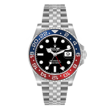 Rolex GMT Master II Blue Red Pepsi Bezel Steel Mens Watch 126710BLRO (Pepsi) 40mm