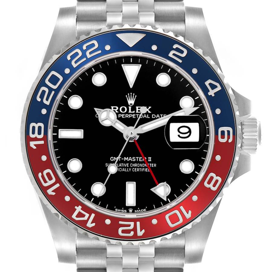 Rolex GMT Master II Blue Red Pepsi Bezel Steel Mens Watch 126710BLRO (Pepsi) 40mm