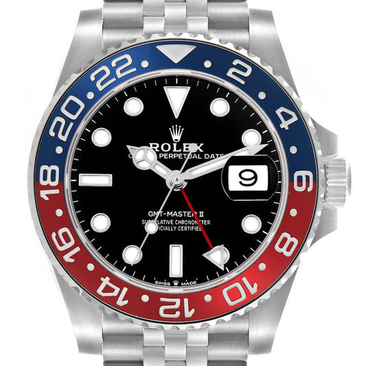 Rolex GMT Master II Blue Red Pepsi Bezel Steel Mens Watch 126710BLRO (Pepsi) 40mm