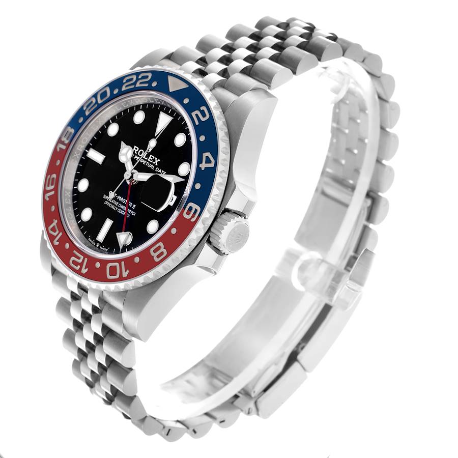Rolex GMT Master II Blue Red Pepsi Bezel Steel Mens Watch 126710BLRO (Pepsi) 40mm