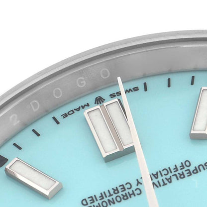 Rolex Oyster Perpetual 41 Turquoise Dial Steel Mens Watch 124300 41mm