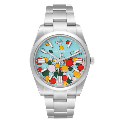 Rolex Oyster Perpetual 41 Celebration Dial Steel Mens Watch 124300 41mm