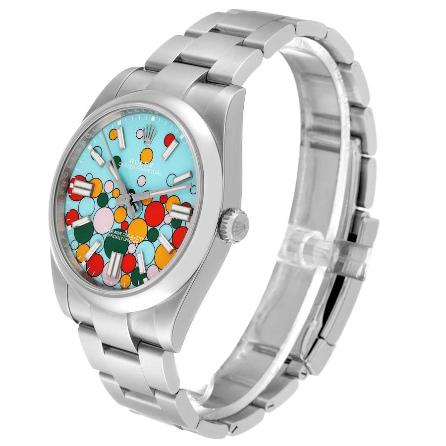 Rolex Oyster Perpetual 41 Celebration Dial Steel Mens Watch 124300 41mm