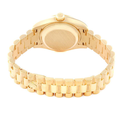 Rolex President Datejust 26 Yellow Gold Diamond Ladies Watch 179178 26mm