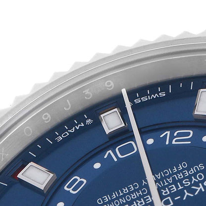 Rolex Sky-Dweller Steel White Gold Blue Dial Mens Watch 336934 42mm