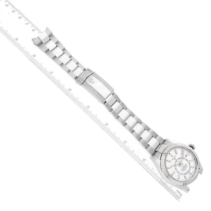 Rolex Sky-Dweller Steel White Gold Mens Watch 336934 42mm