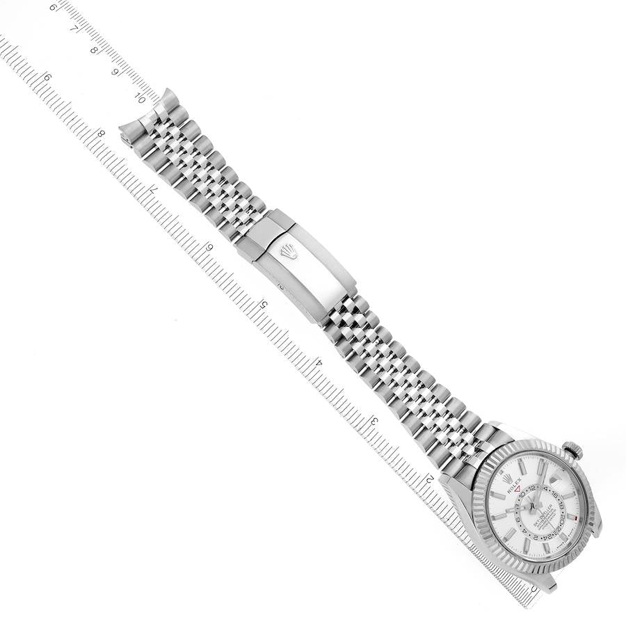 Rolex Sky-Dweller Steel White Gold White Dial Mens Watch 336934 42mm
