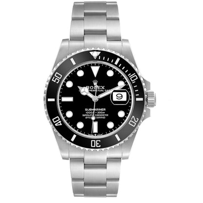 Rolex Submariner Black Dial Ceramic Bezel Steel Mens Watch 126610LN (Black-Date) 41mm